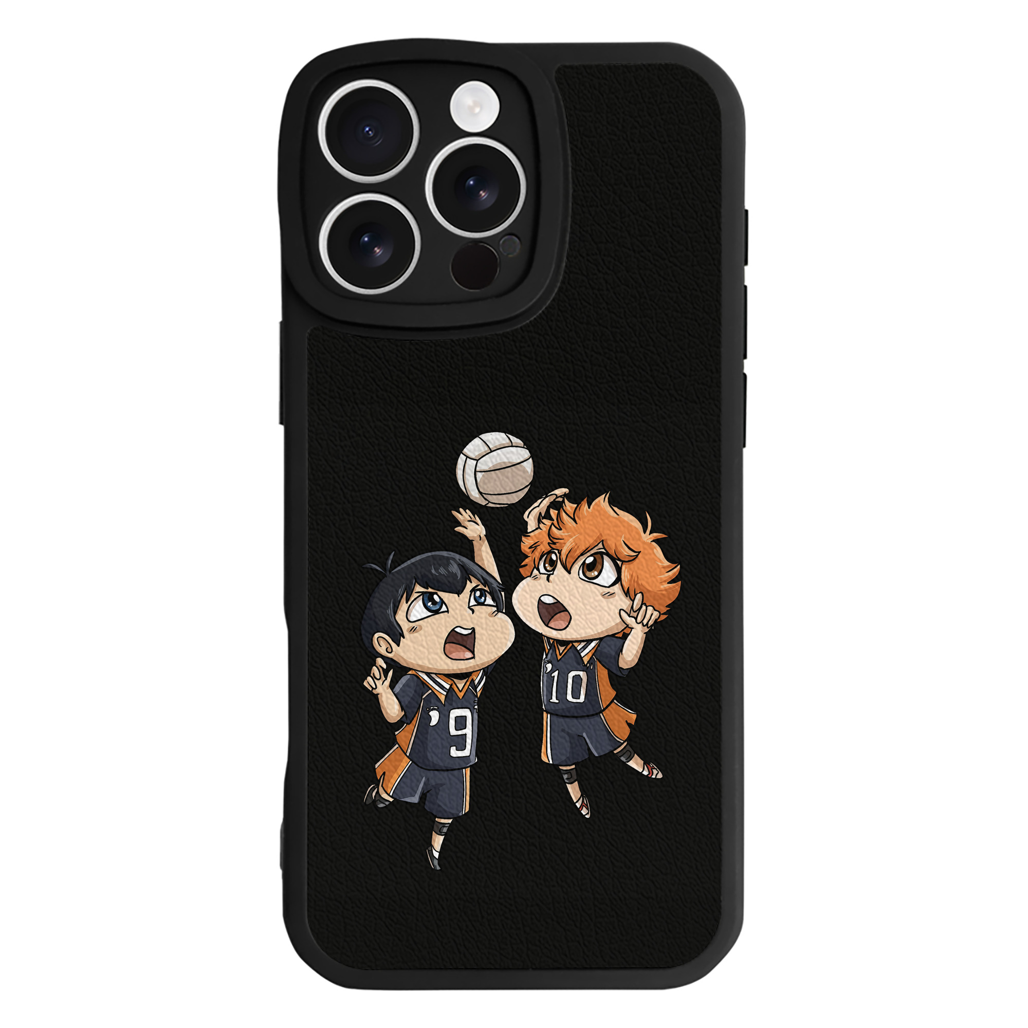 （画像用） ハイキュー!! Haikyu!! 【iPhone 16シリーズ対応】シリコンスマホケース（レザー調） 材質：シリコン